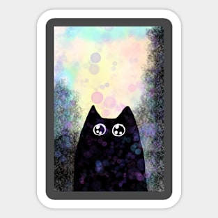 Bubbles the cat Sticker